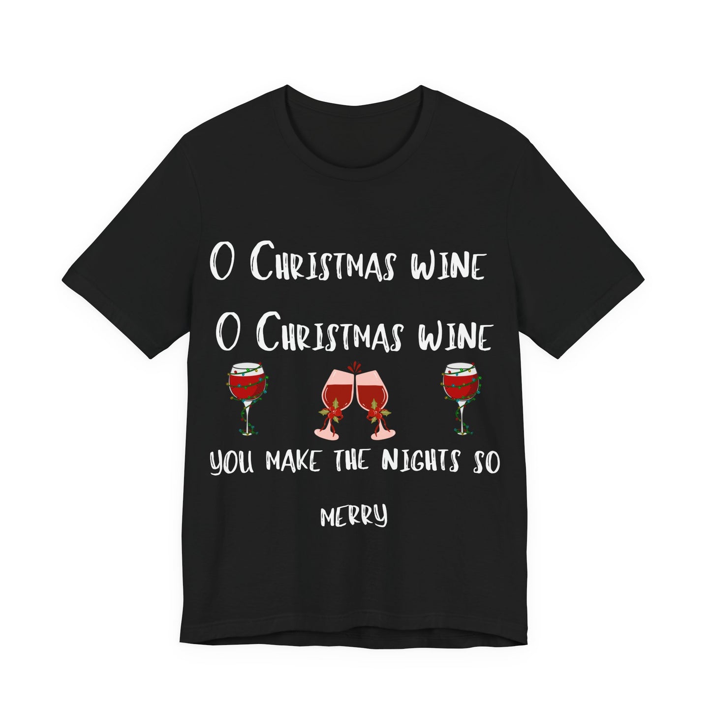Wine Glasses Cheers Tee — Casual Wine Lover Short Sleeve Shirt