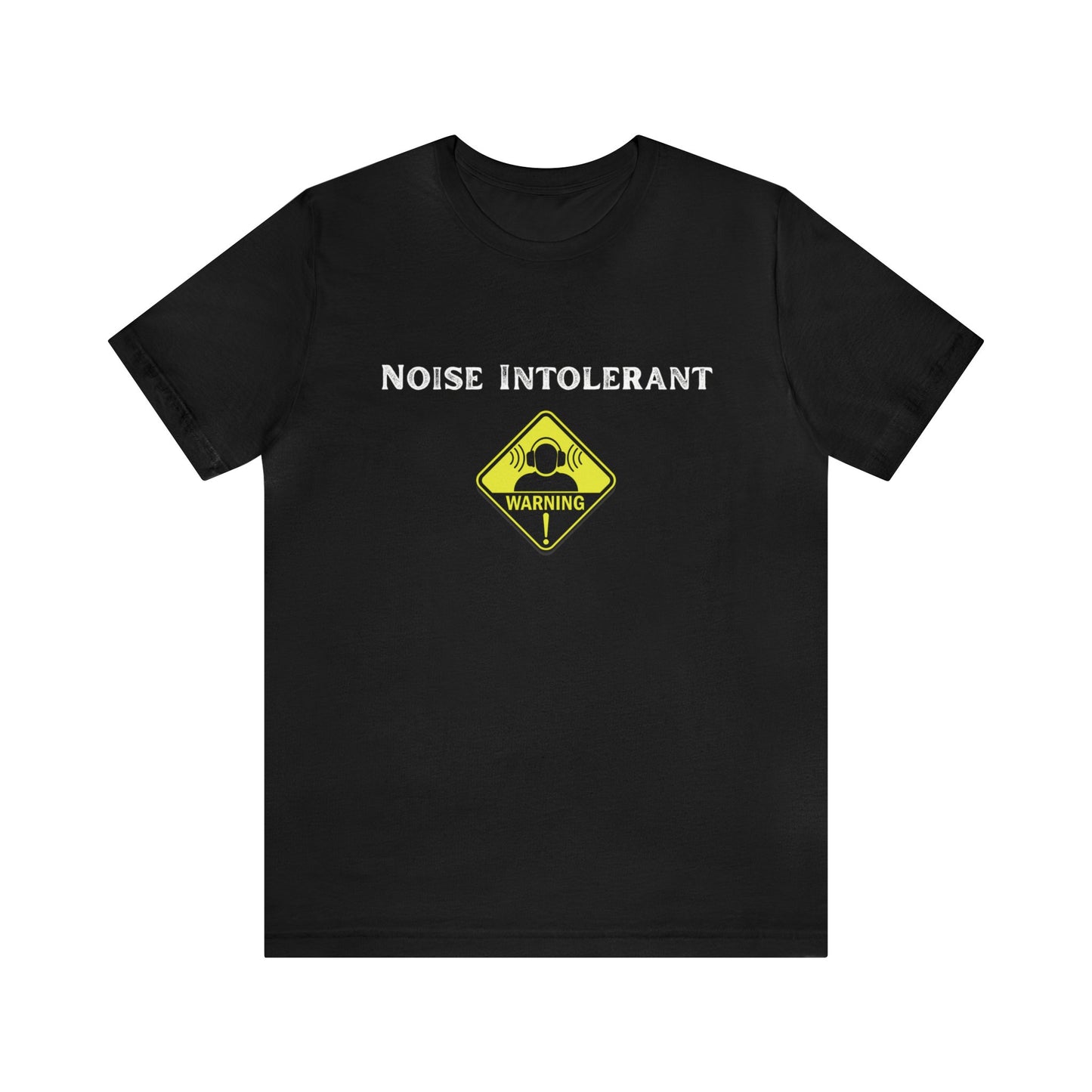 Noise intolerant black tee
