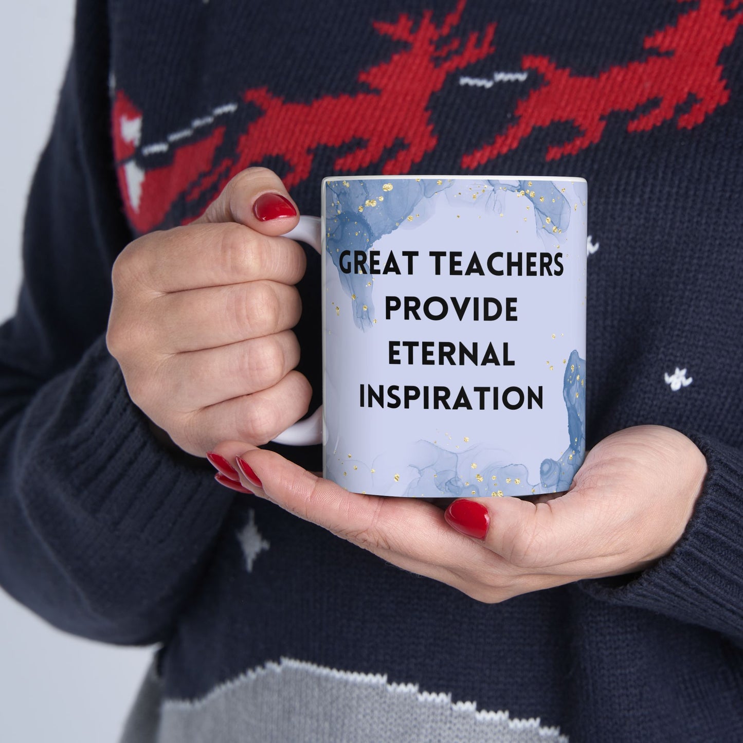 Inspirational Teacher Ceramic Mug - Perfect Gift for Educators - 11oz