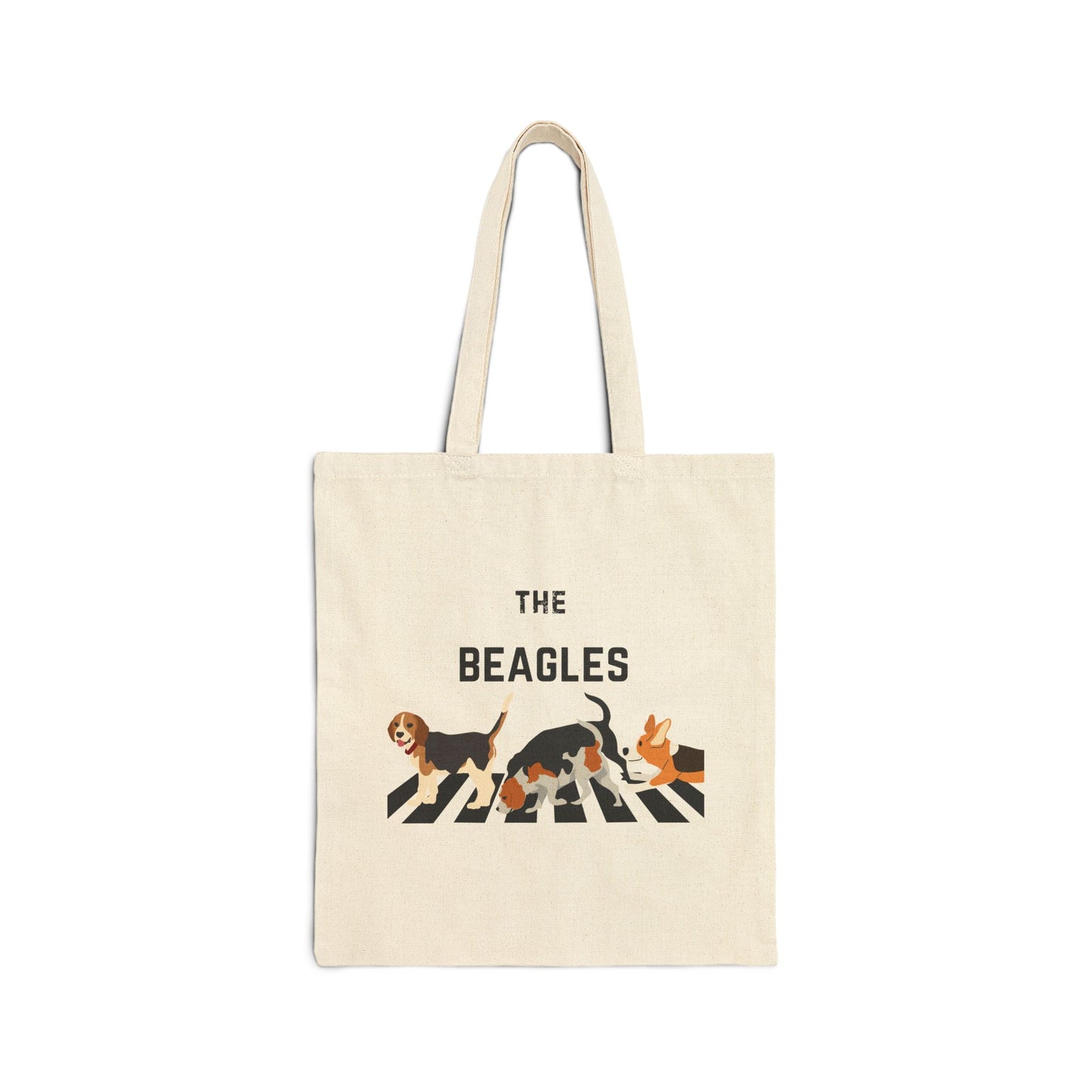 The Beagles Cotton Canvas Tote Bag - Dog Lover's Eco-Friendly Shopping Bag