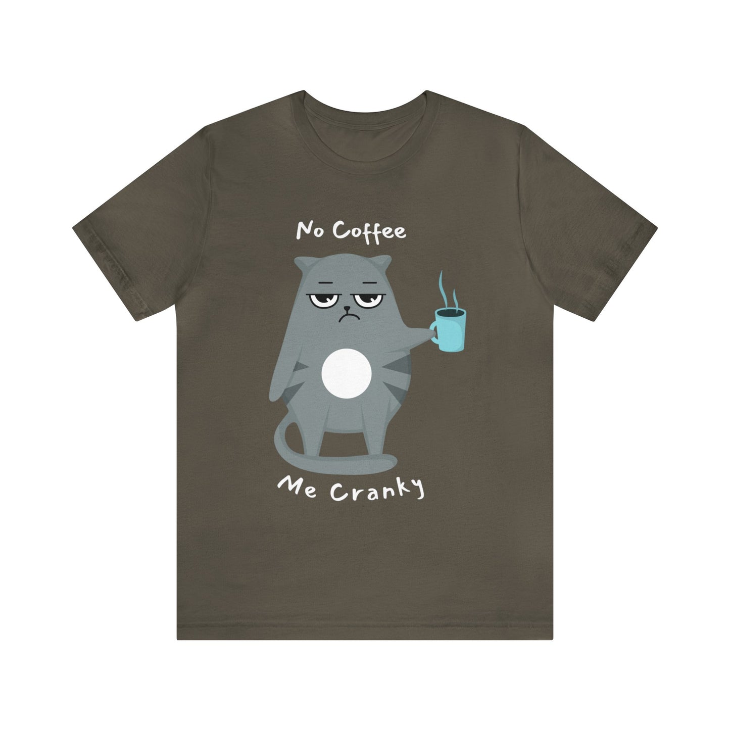 No Coffee me cranky black tee