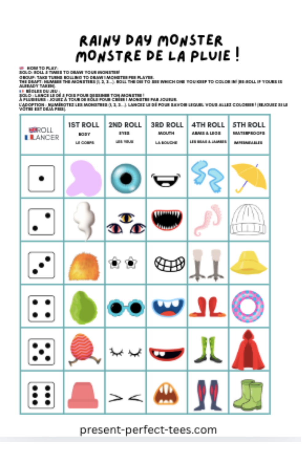 Russel & Plop — Pack d'activités bilingue pour les vacances (ESL)