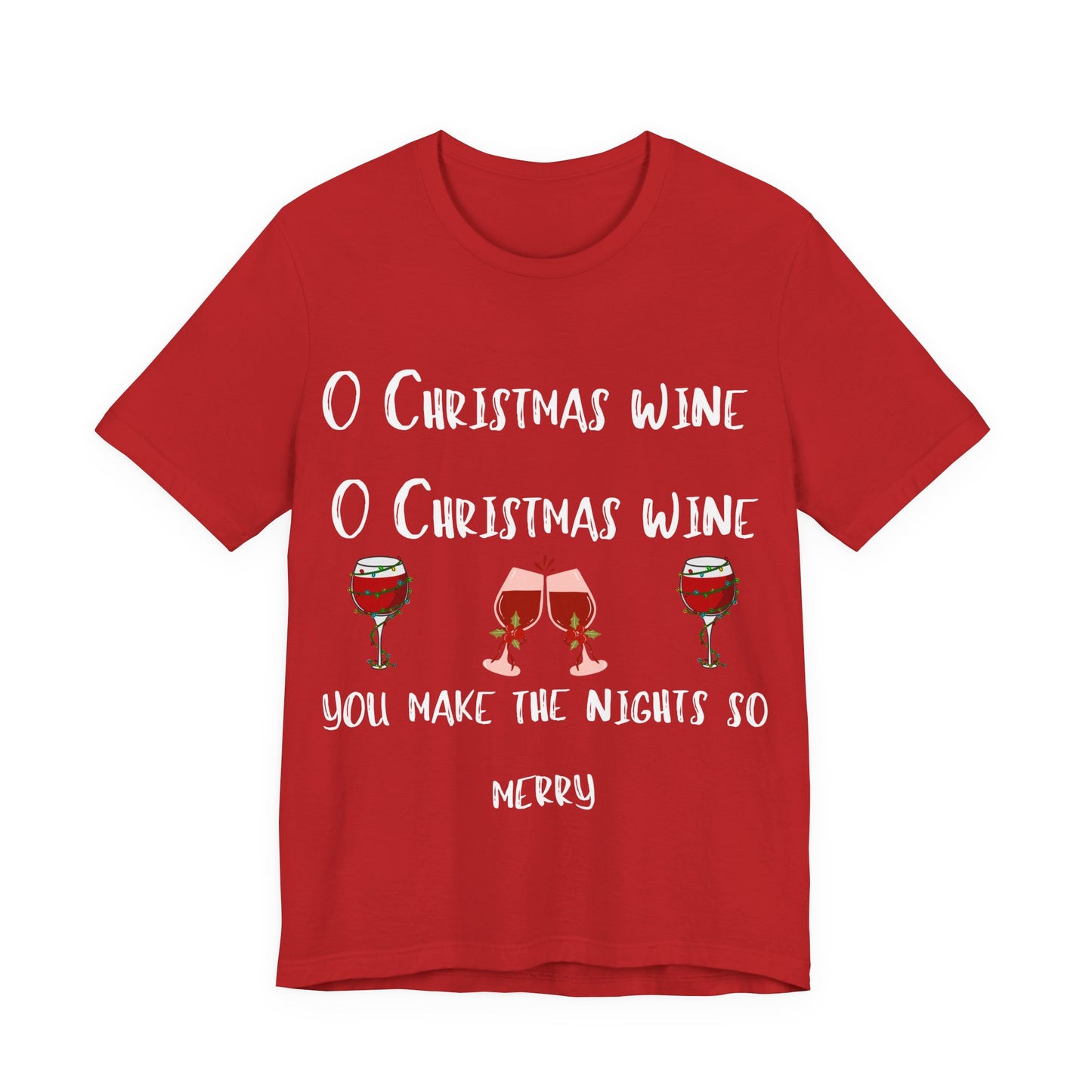 Wine Glasses Cheers Tee — Casual Wine Lover Short Sleeve Shirt