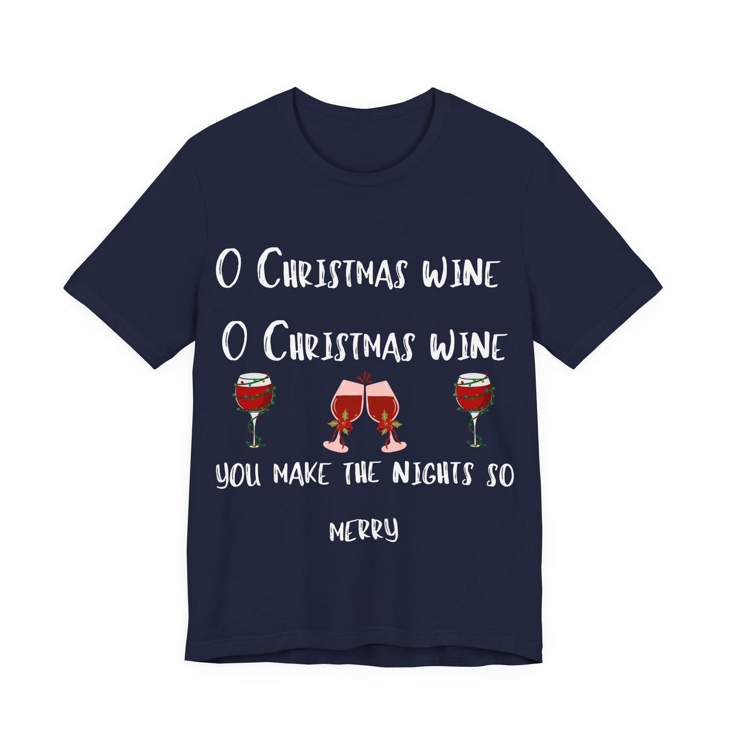 Wine Glasses Cheers Tee — Casual Wine Lover Short Sleeve Shirt