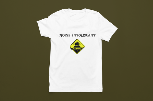 Noise intolerant white tee