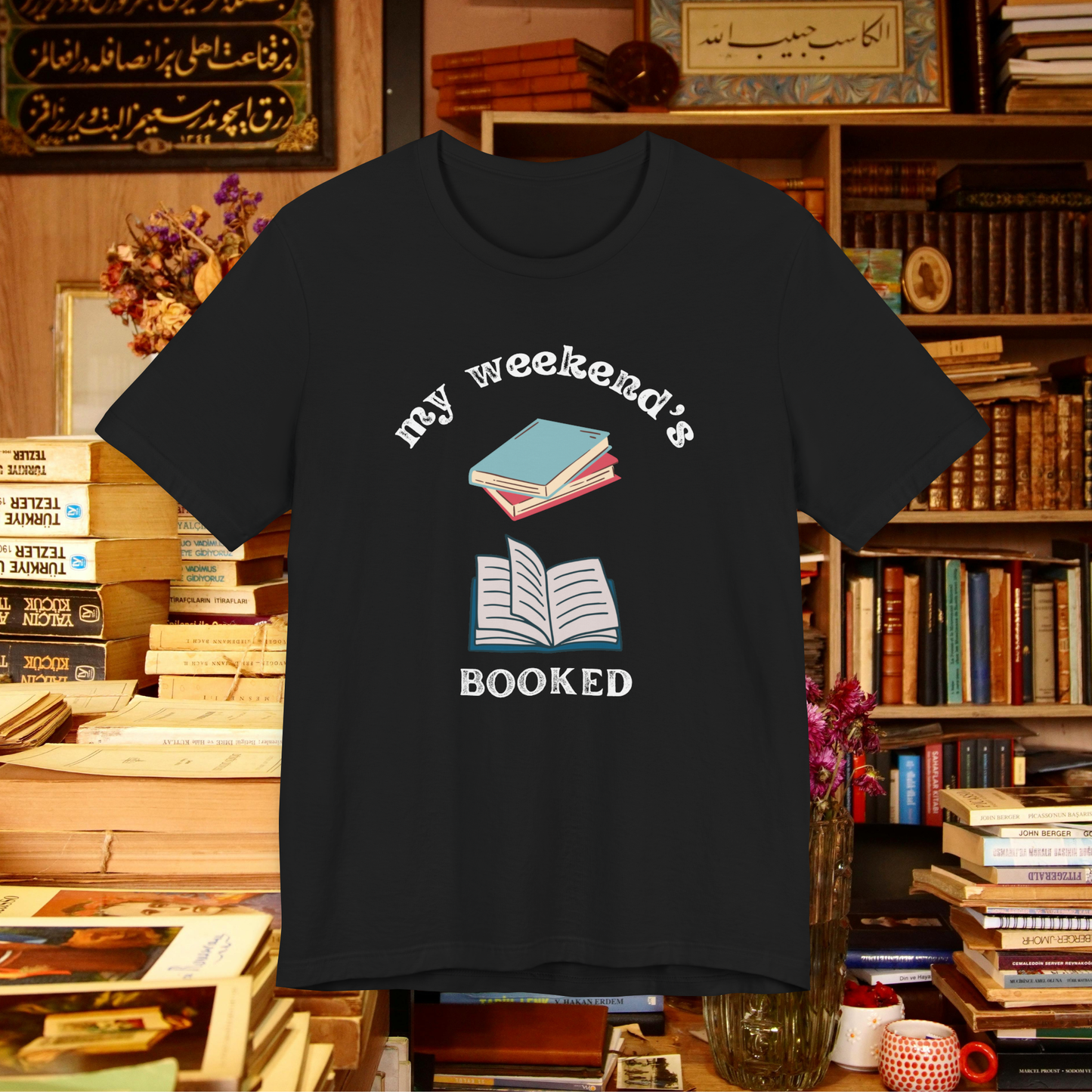 My weekend's booked black tee