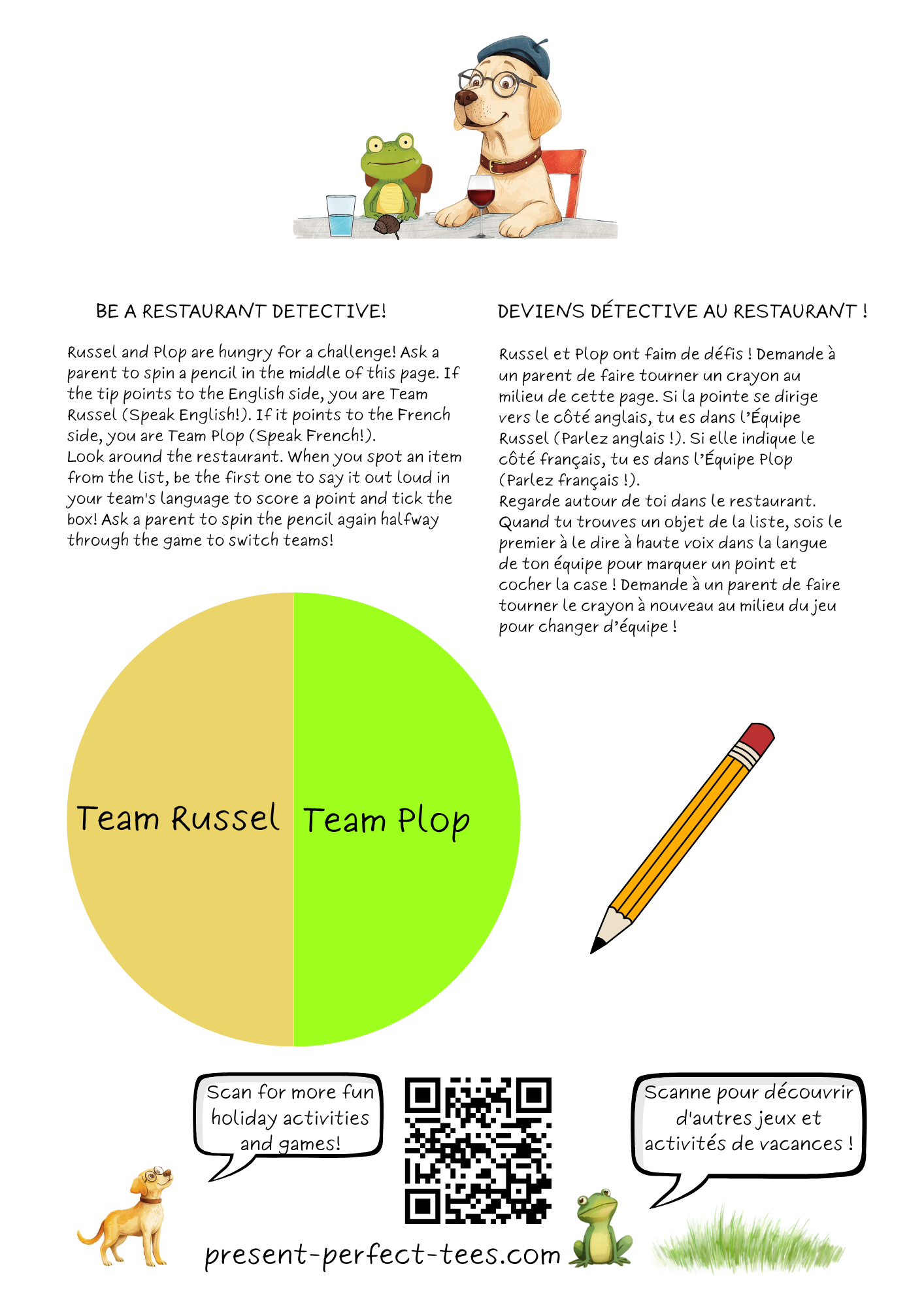 🍽️ A Taster — Free Russel & Plop Activity